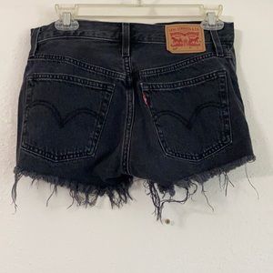 Levi’s black faded cutoff Jean shorts size 24